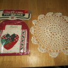 Recipe Card Pot Holder and Crochet Doily