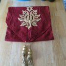 Festive Table Runner with Removable Tassels, Burgundy, 13 x 72