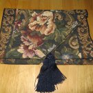 Floral Jacquard Table Runner, Blue, 13x72