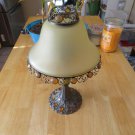 VTG Tiffany Style PartyLite Paris Retro Glass Beaded Tealight Lamp