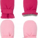 YR.Lover Sherpa Lined Fleece Toddler Mittens, 2pk, Pink and Fuchsia