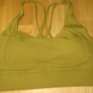 Lykoxa Strappy Sports Bra w/Removable Cups, Olive, Small Lykoxa Strappy Sports Bra w/Removable Cups, Olive, Small