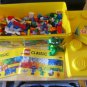 LEGO Storage Brick Case 8 Stud Large Yellow Container Plastic Bin W/ Legos 14x7