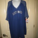 Women's Majestic New York Mets V-Neck T-Shirt, Blue, 4XL Women's Majestic New York Mets V-Neck T-Shirt, Blue, 4XL