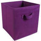 Home Essentials Collapsible Storage Container, 10.5 x 11, Purple Home Essentials Collapsible Storage Container, 10.5 x 11, Purple