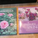 Promise of Spring and Perennials Hard Cover Books, Set of 2