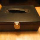 Locking Metal Cash Box, Black