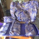 Joy Mangano 4pc. Paisley Roll-Up Travel Set with Garment Steamer, Purple