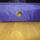 Joy Mangano Roll-Up Cosmetic Travel Case w/Removable Pouches, Purple