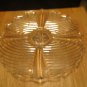 Vintage Large Glass Elevated Serving Plate, 14 Inches
