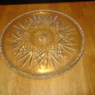 Vintage Ornate Glass Lipped Serving Plate, 12 Inches Vintage Ornate Glass Lipped Serving Plate, 12 Inches
