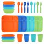 Your Zone 24-Piece Plastic Dinnerware Set for Kids - OBTG - NIB!
