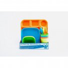 Your Zone 24-Piece Plastic Dinnerware Set for Kids - OBYG - NIB! Your Zone 24-Piece Plastic Dinnerware Set for Kids - OBYG - NIB!