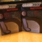 Set of 2 Gran Prix Bucket Seat Covers, Gray/Black Set of 2 Gran Prix Bucket Seat Covers, Gray/Black