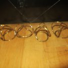 Set of 4 Gold Metal Napkin Rings