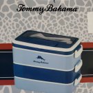 NIB Tommy Bahama Bento Box/Lunch Box w/Handle, 3 Tier, Leak-proof, Plastic