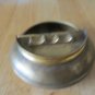 4 Inch Flip Top Solid Brass Table Ashtray With Mermaid Logo