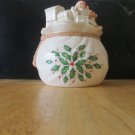 Lenox China Holiday Figural Cookie Jar, 64 oz, Porcelain Lenox China Holiday Figural Cookie Jar, 64 oz, Porcelain