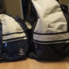 Set of 2 Nautical Themed Over-the-Shoulder Canvas Tote Bags
