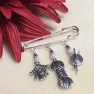 Handmade Kilt Style Shawl Pin- knitting pin