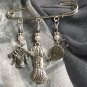 Handmade Kilt Style Shawl Pin- knitting pin