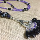 Beaded Cat Stitch Marker Necklace Lanyard Includes 8 SNAG FREE Knitting Markers