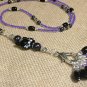 Beaded Cat Stitch Marker Necklace Lanyard Includes 8 SNAG FREE Knitting Markers