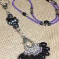 Beaded Cat Stitch Marker Necklace Lanyard Includes 8 SNAG FREE Knitting Markers