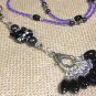Beaded Cat Stitch Marker Necklace Lanyard Includes 8 SNAG FREE Knitting Markers
