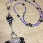 Beaded Cat Stitch Marker Necklace Lanyard Includes 8 SNAG FREE Knitting Markers
