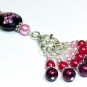 Pearl Ombre Stitch Marker Set with Holder - Handmade