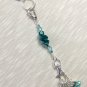 Knitting Stitch Marker Necklace & SNAG FREE Markers- Teal Blue