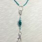 Knitting Stitch Marker Necklace & SNAG FREE Markers- Teal Blue