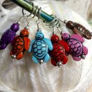 Colorful Turtle Stitch Markers (SNAG FREE)- Knitting Gifts- Tools