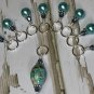 Aqua Blue Splash Knitting Stitch Marker Set (SNAG FREE)- Set of 9