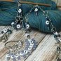 Knitting Row Counter, Blue 1-100 Chain Counter, Numbered Stitch Marker