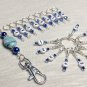 0-99 Row Counting Stitch Markers & Matching Holder- Markers Piggyback For 0-99