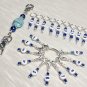0-99 Row Counting Stitch Markers & Matching Holder- Markers Piggyback For 0-99
