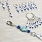 0-99 Row Counting Stitch Markers & Matching Holder- Markers Piggyback For 0-99