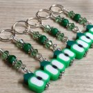 Green Apple Stitch Markers (SNAG FREE)- set of 6