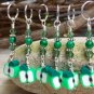 Green Apple Stitch Markers (SNAG FREE)- set of 6