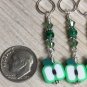 Green Apple Stitch Markers (SNAG FREE)- set of 6