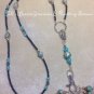 Handmade Knitting Blue Stitch Marker Necklace Set (SNAG FREE)