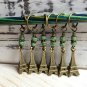 6 HANDMADE SNAG FREE Eiffel Tower Stitch Markers - Gifts- Knitting Tools