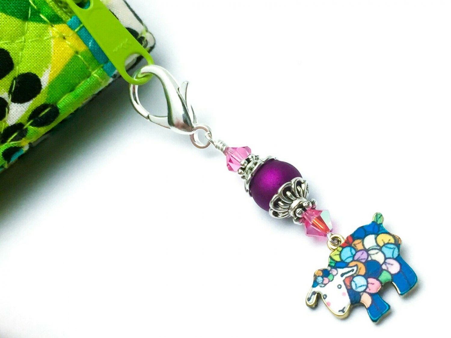 Sheep Zipper Charm/ Zipper Pull - Knitting Progress Keeper