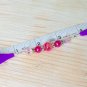 Pink Knitting Needle Point Protector- Handmade Stitch Holder Jewelry
