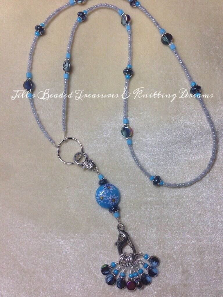 Handmade Knitting Stitch Marker Necklace Set (SNAG FREE)