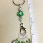 Beaded Stitch Marker Keychain- Crystal & Pearl- Knitting Markers Holder