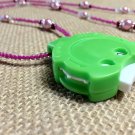 Handmade Beaded Pink Stitch OR Row Counter Necklace- Counts 0 To 99