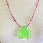 Handmade Beaded Pink Stitch OR Row Counter Necklace- Counts 0 To 99